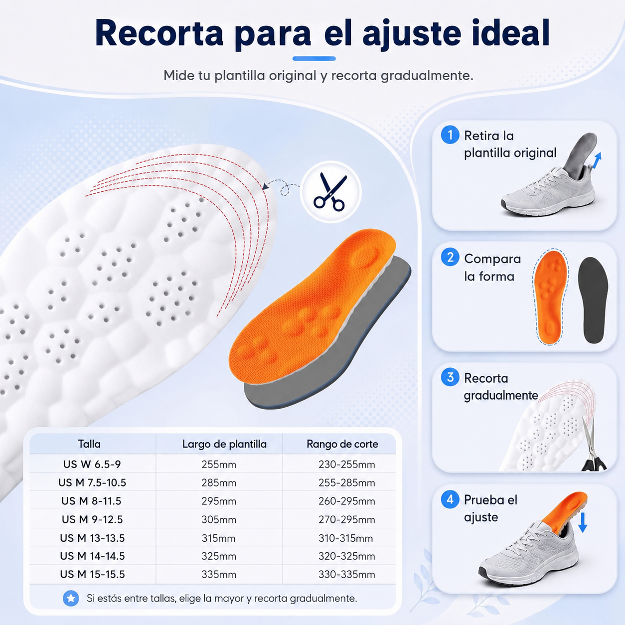 Plantillas Cloud® 4D – Alivio Instantáneo para Pies, Rodillas y Espalda