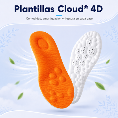 Plantillas Cloud® 4D – Alivio Instantáneo para Pies, Rodillas y Espalda